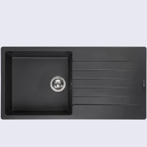 Harlem 10  Black Silvery zlewozmywak granitowy