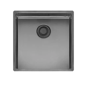 New York 40x40 Gun Metal II zlewozmywak stalowy