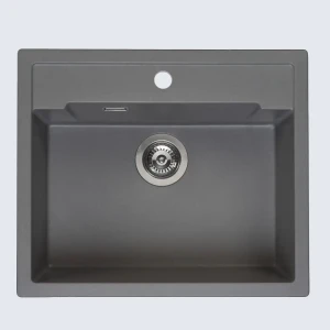 Amsterdam 54 Tapwing Grey Silvery zlewozmywak granitowy