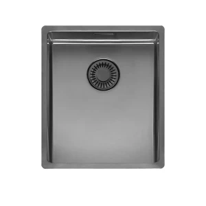 New York 34x40 Gun Metal II zlewozmywak stalowy