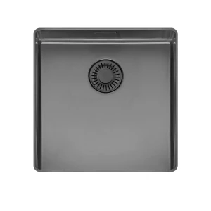 New York Slim 40x40 GUN METAL II zlewozmywak stalowy