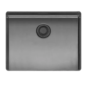 New York Slim 50x40 Gun Metal II zlewozmywak stalowy