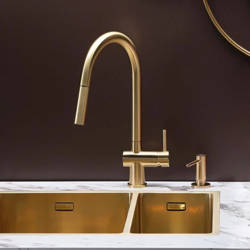 Flint Gold II Reginox bateria zlewozmywakowa PVD