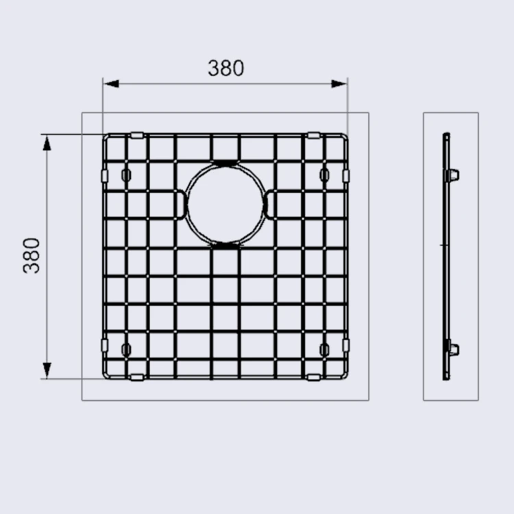 Ruszt 40x40 rys