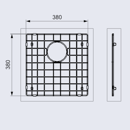 Ruszt 40x40 rys
