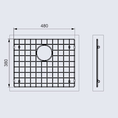 Ruszt 50x40 rys