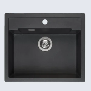 Amsterdam 54 Tapwing Black Silvery zlewozmywak granitowy