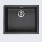 Amsterdam 50  Black Silvery zlewozmywak granitowy