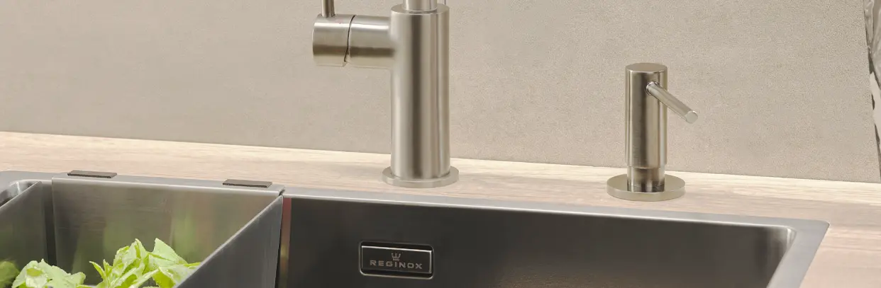 Dozownik stal szczotkowana Reginox R34798