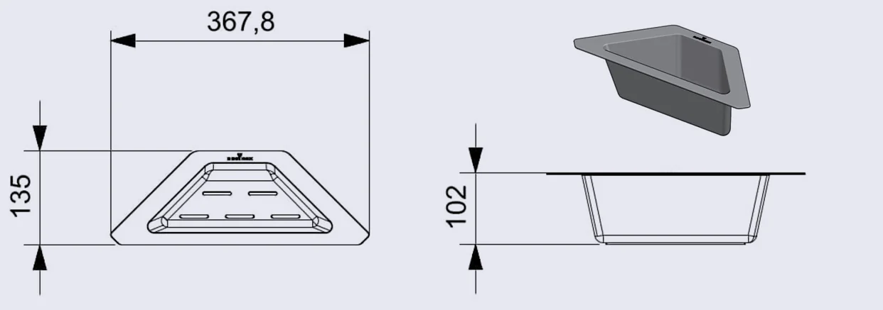 Cedzak naroznkiowy Reginox
